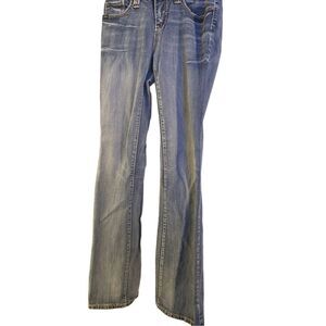 Cowgirl-up Women’s Blue Full Length Straight Leg Mid Rise Denim Jeans Size 6